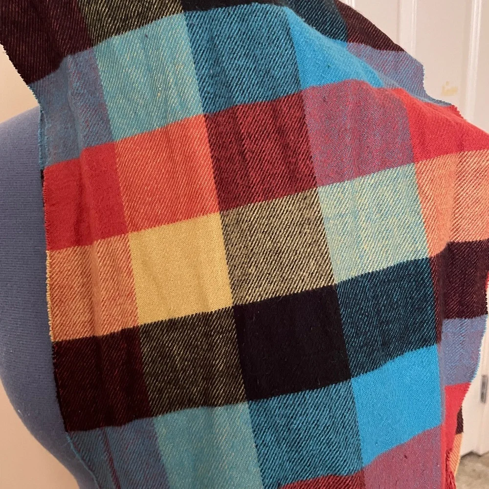 Colorful Checkered Scarf - Picture 3 of 4